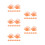 40Pièces Clip ABS Transparent Pour D'apprentissage Orange 6