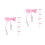 10Pièces Clips Mitaines Bébé Nylon Rose Lanière Cou 5