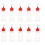 40Pièces Flacons Applicateurs Plastique Pe Multi Couleurs 2