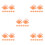 40Pièces Clip ABS Transparent Pour D'apprentissage Orange 8