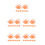 40Pièces Clip ABS Transparent Pour D'apprentissage Orange 5