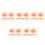 40Pièces Clip ABS Transparent Pour D'apprentissage Orange 9