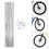 180Ensembles Rayons Acier 14G Argent Longue Durée Réparation Roue 9