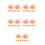 40Pièces Clip ABS Transparent Pour D'apprentissage Orange 7