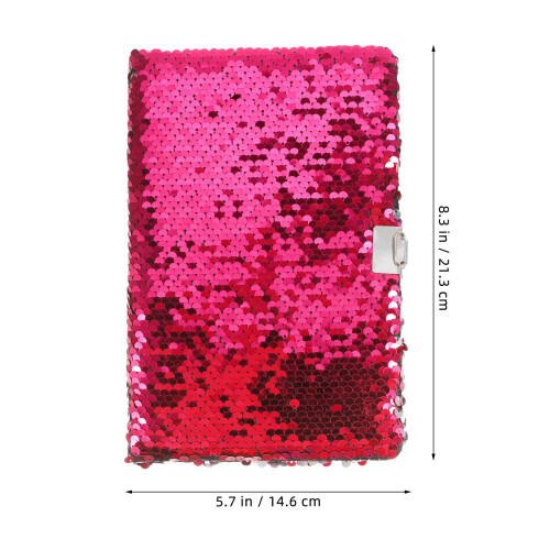 3Pièces Notebook Rose Sequins Réversibles Et Pour Fille