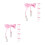10Pièces Clips Mitaines Bébé Nylon Rose Lanière Cou 4