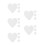 20Pièces Petits Supports Toile Coton Gris Pour Peintures 9
