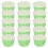 100Pcs High-Temp Resistant Green Cupcake Holders Paper Baking Cups 11