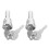 4Sets Secure Metal Lock and Key Set for Vending Machines Silver Color 1