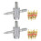 6Sets Versatile Silver Tire Valve Stem Removal Tool for Automobiles 3