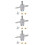 6Sets Versatile Silver Tire Valve Stem Removal Tool for Automobiles 6
