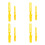 8Pcs Yellow PP Paint Mixing Sticks Manual Stirring Tools for Home Use 4