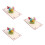 3Pcs Multi Color 3D Up with Flowers and Egg Patterns 2
