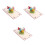 3Pcs Multi Color 3D Up with Flowers and Egg Patterns 3
