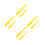 8Pcs Yellow PP Paint Mixing Sticks Manual Stirring Tools for Home Use 8