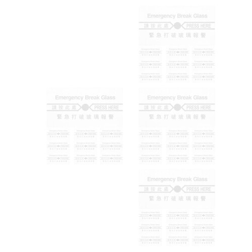 40Pcs Fire Alarm Break Glass Unit Replacement Transparent Waterproof 2