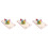 3Pcs Multi Color 3D Up with Flowers and Egg Patterns 4