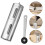 2Pcs Hand Coffee Grinder Stainless Steel Bean Mill Adjustable Burr 10