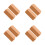 8Pcs Small Brown Cork Punch Pads Versatile Craft Project Supplies 10