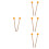 4Pairs Orange Drum Mallets Wooden Rubber Tips Percussion Sticks Set 8