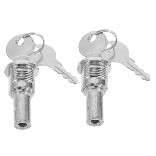 4Sets Secure Metal Lock and Key Set for Vending Machines Silver Color 1