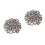 200Pcs Silver Metal Studs Rivets Square Spikes for Punk Crafts 7