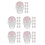 45Pcs Durable Jade Essential Oil Roller Ball Tops for Bottles Multi 8