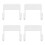 4Pcs White Iron Board Hook Wall Mount Laundry Room Organizer 5