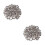 200Pcs Silver Metal Studs Rivets Square Spikes for Punk Crafts 8