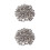 200Pcs Silver Metal Studs Rivets Square Spikes for Punk Crafts 5