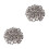 200Pcs Silver Metal Studs Rivets Square Spikes for Punk Crafts 10