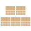 5Pcs Braille Learning Sheets Khaki Paper for Blind Writing Supplies 6