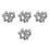 40Pcs Silver Alloy Car Wheel Bolts for Wheel Hub with Antitheft Thread 4