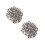 200Pcs Silver Metal Studs Rivets Square Spikes for Punk Crafts 4