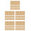 5Pcs Braille Learning Sheets Khaki Paper for Blind Writing Supplies 5