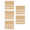 5Pcs Braille Learning Sheets Khaki Paper for Blind Writing Supplies 7