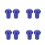 8Pcs Portable Blue Perfume Bottle Screw Caps Plastic Replacement Tool 4