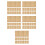 5Pcs Braille Learning Sheets Khaki Paper for Blind Writing Supplies 9