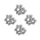 40Pcs Silver Alloy Car Wheel Bolts for Wheel Hub with Antitheft Thread 8