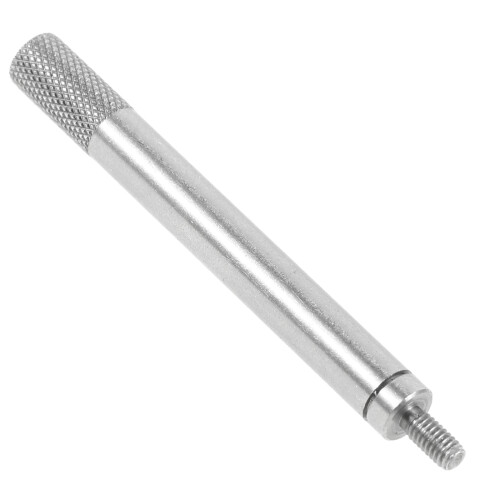 2Pcs Silver Dial Indicator Extension Stems Iron Rods for Accurate DIY 2