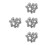 40Pcs Silver Alloy Car Wheel Bolts for Wheel Hub with Antitheft Thread 9