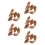 30Pcs Light Brown Agate Snail Conch Specimens for Educational Geology 10