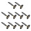 40Pcs Smooth Writing Secure Desk Pen with Chain and Base Mount 3