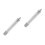 2Pcs Silver Dial Indicator Extension Stems Iron Rods for Accurate DIY 8