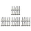 40Pcs Smooth Writing Secure Desk Pen with Chain and Base Mount 7