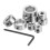 24Pcs Carbon Steel Drill Stop Collars Silver for Woodworking Precision 1