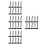 40Pcs Smooth Writing Secure Desk Pen with Chain and Base Mount 6