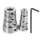 24Pcs Carbon Steel Drill Stop Collars Silver for Woodworking Precision 2