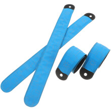 20Pcs Sky-Blue LED Horse Leg Bands Adjustable Reflective Running Wraps