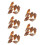 30Pcs Light Brown Agate Snail Conch Specimens for Educational Geology 5